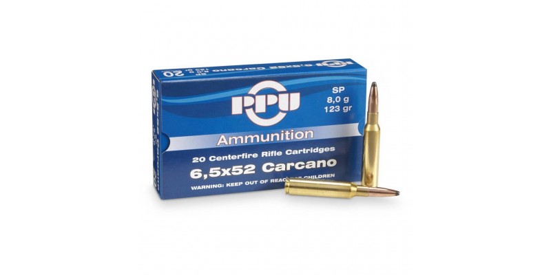 PPU 6,5x52 Carcano SP 8g 123gr 